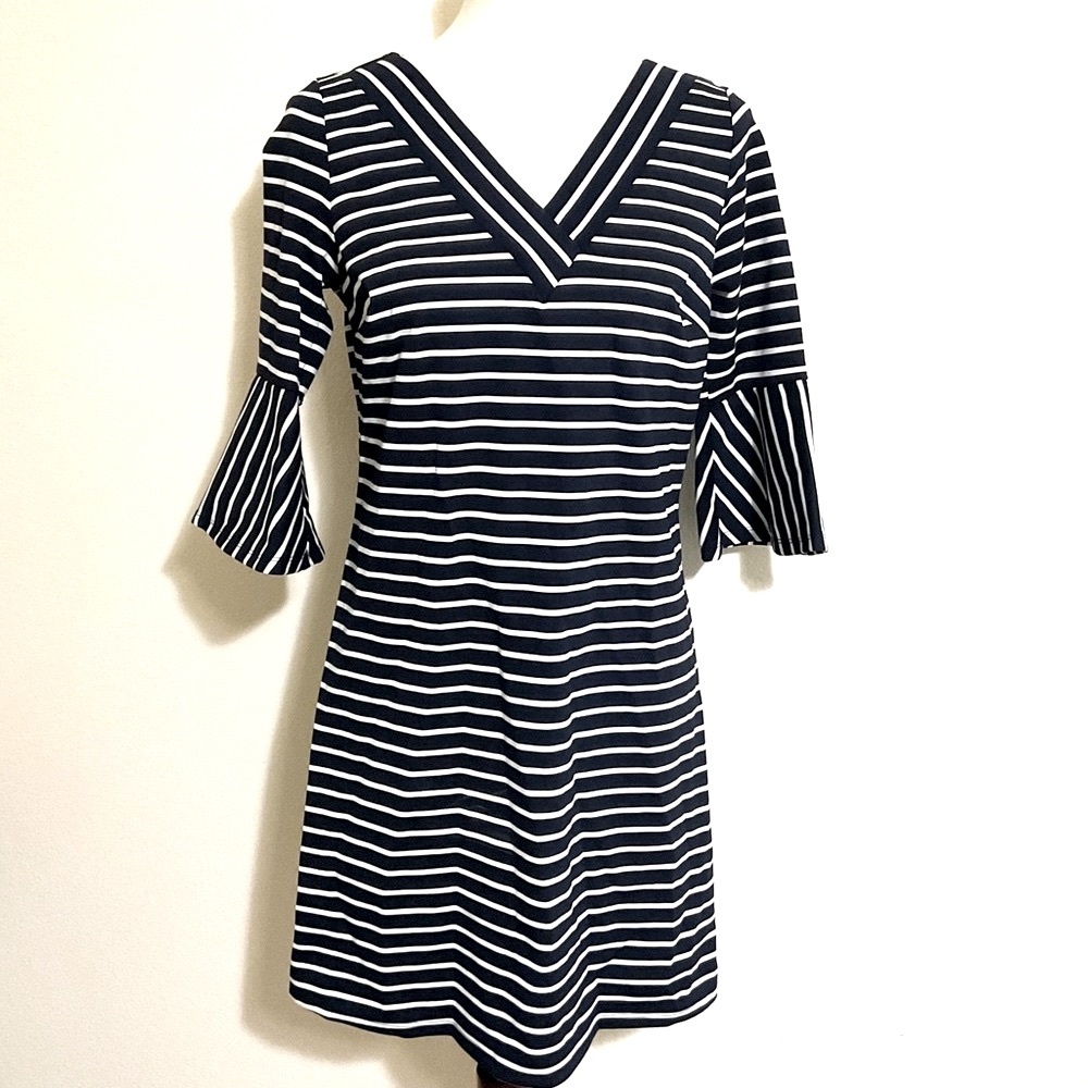 Skies Are Blue Nautical Striped Dress S